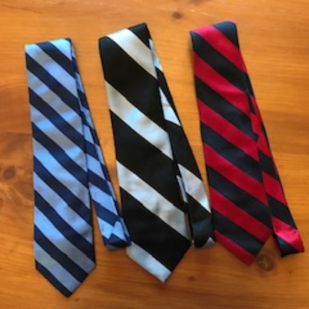 Set of 3 Men's Striped Ties